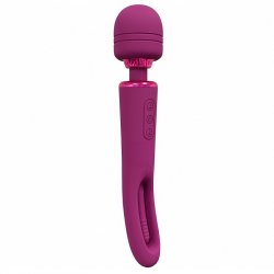 Shots Vive Kiku Double Ended Wand with G-Spot Flapping Stimulator - Pink Boxcover