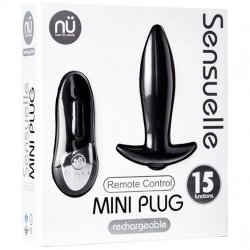 Sensuelle: Remote Control Mini Waterproof Buttplug - Black Sensuelle: Remote Control Mini Waterproof Buttplug - Black Boxcover