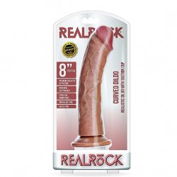 Real Rock 8" Realistic Suction Cup Dildo - Tan Boxcover