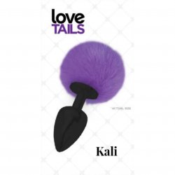 Love Tails: Kali Black Plug with Purple Pom Pom - Medium Love Tails: Kali Black Plug with Purple Pom Pom - Medium Boxcover