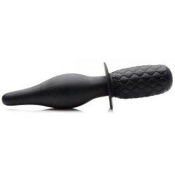 Ass Thumpers: The Drop 10x Silicone Vibrating Thruster - Black Ass Thumpers: The Drop 10x Silicone Vibrating Thruster - Black Boxcover