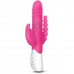 Rabbit Essentials: Double Penetration Rabbit With Rotating Shaft - Pink Rabbit Essentials: Double Penetration Rabbit With Rotating Shaft - Pink Boxcover