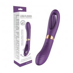 Lisa Flicking Flinger Slap G-Spot Vibrator - Purple Boxcover