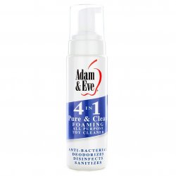 Adam & Eve 4 In 1 Pure And Clean Foaming All Purpose Toy Cleaner - 8 oz Adam & Eve 4 In 1 Pure And Clean Foaming All Purpose Toy Cleaner - 8 oz Boxcover