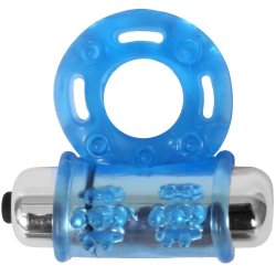 Stay Hard: Vibrating Bull Ring - Blue Sex Toy Stay Hard: Vibrating Bull Ring - Blue Sex Toy