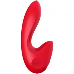 SenseMax SenseVibe Dual Stimulating Heated Silicone Massager - Red SenseMax SenseVibe Dual Stimulating Heated Silicone Massager - Red Boxcover