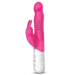 Rabbit Essentials: Slim Shaft Rabbit With Rotating Beads - Pink Rabbit Essentials: Slim Shaft Rabbit With Rotating Beads - Pink Boxcover