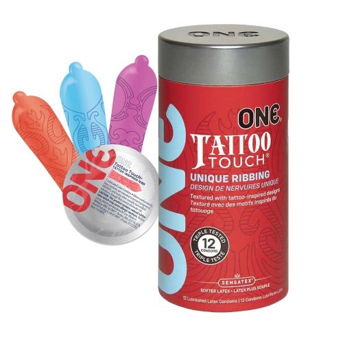 One Tattoo Touch Condoms - Pack of 12 | Sex Toys & Adult Novelties @ Porn  Parody Store