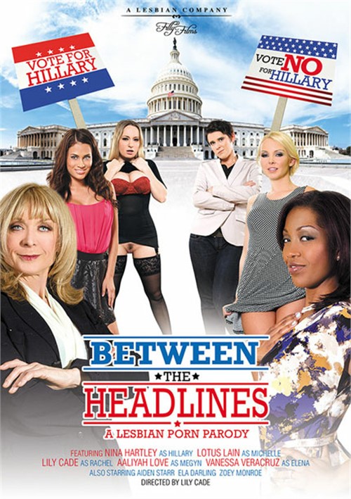 Between The Headlines: A Lesbian Porn Parody