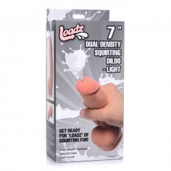 Loadz 7" Dual Density Squirting Dildo - Vanilla Sex Toy