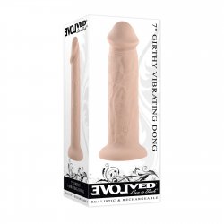 Evolved 7" Girthy Vibrating Dong - Vanilla Evolved 7" Girthy Vibrating Dong - Vanilla Boxcover
