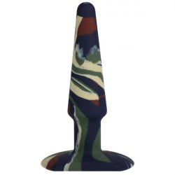 A-Play Groovy 5" Silicone Anal Plug - Camo Boxcover