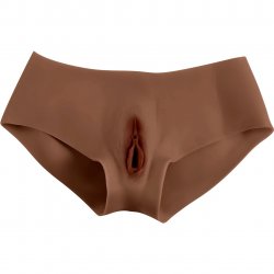 Gender X Undergarment Briefs with Penetrable Silicone Vagina - Chocolate Boxcover