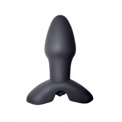 Velvet Plush: Vibrating Fulfiller Silicone Anal Plug - Black Sex Toy Velvet Plush: Vibrating Fulfiller Silicone Anal Plug - Black Sex Toy