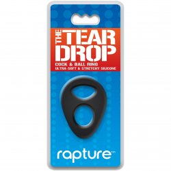 The Tear Drop Premium Silicone Cock & Ball Ring - Black The Tear Drop Premium Silicone Cock & Ball Ring - Black Boxcover
