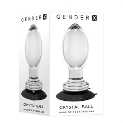 Gender X Crystal Ball Plug with Suction Cup - Clear Gender X Crystal Ball Plug with Suction Cup - Clear Boxcover