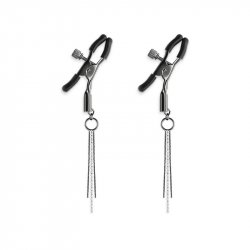 Bound Diamond & Chain Tassel D3 Nipple Clamps -  Metal Boxcover