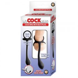 My Cockring Butt Plug - Black Sex Toy My Cockring Butt Plug - Black Sex Toy