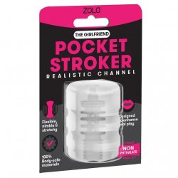 Zolo Girlfriend Pocket Stroker - Ribbed Texture - Clear Zolo Girlfriend Pocket Stroker - Ribbed Texture - Clear Boxcover