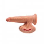 King Cock Plus 7" Triple Density Cock With Swinging Balls - Tan Sex Toy
