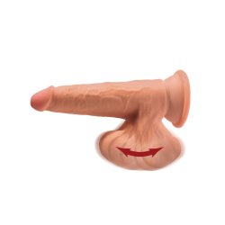 King Cock Plus 7" Triple Density Cock With Swinging Balls - Tan Boxcover