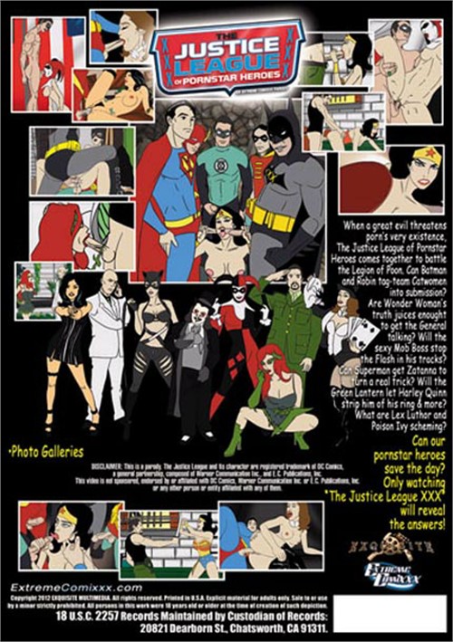 Cartoon Porn Dvd - Justice League Of Pornstar Heroes: (Animated Cartoon Edition ...