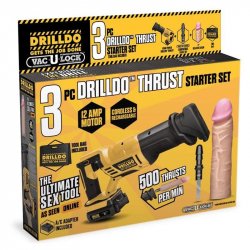 Drilldo Thrust 3 Piece Set Sex Toy Drilldo Thrust 3 Piece Set Sex Toy