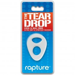 The Tear Drop Premium Silicone Cock & Ball Ring - Clear The Tear Drop Premium Silicone Cock & Ball Ring - Clear Boxcover