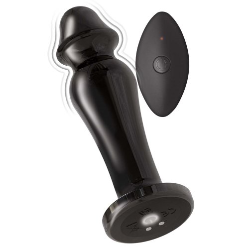 Ass Sation Remote Controlled Vibrating Metal Anal Lover Black Sex Toys And Adult Novelties