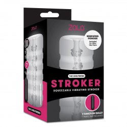 Zolo The Girlfriend Stroker - Squeezable Vibrating Stroker - Clear Zolo The Girlfriend Stroker - Squeezable Vibrating Stroker - Clear Boxcover