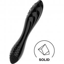 Satisfyer Dazzling Double Ended Crystal Glass Dildo - Black Boxcover