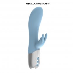 Thrillz Hoppy Endings Oscillating Heating Rabbit Vibrator - Baby Blue Boxcover