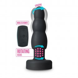 Anal Adventures Anal Propel Remote Control Rimming Plug - Black Boxcover