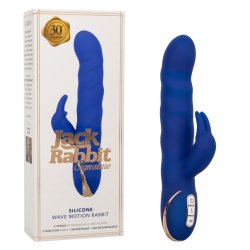 Jack Rabbit Signature Silicone Wave Motion Rabbit - Blue Sex Toy