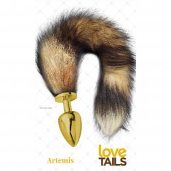 Love Tails: Artemis Gold Plug with Long Brown Tail - Large Love Tails: Artemis Gold Plug with Long Brown Tail - Large Boxcover