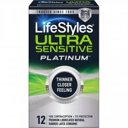 Lifestyles Ultra Sensitive Platinum - 12pk Lifestyles Ultra Sensitive Platinum - 12pk Boxcover