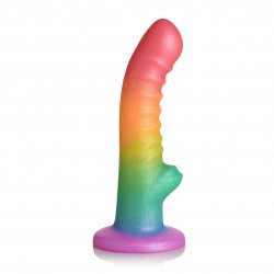 Simply Sweet 6.5" Ribbed Rainbow Dildo Simply Sweet 6.5" Ribbed Rainbow Dildo Boxcover