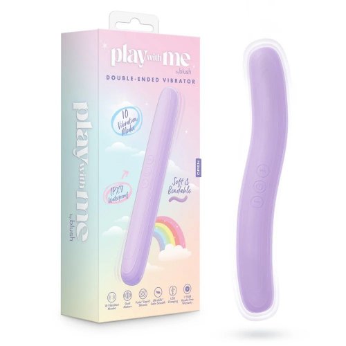 Blush Play With Me Silicone Double Ended Vibrator | Sex Toys & Adult  Novelties @ Jules Jordan Store