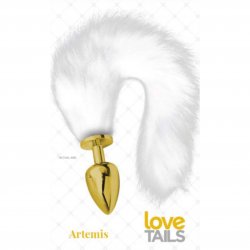 Love Tails: Artemis Gold Plug with Long White Tail - Large Love Tails: Artemis Gold Plug with Long White Tail - Large Boxcover
