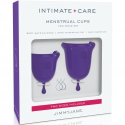 JimmyJane: Intimate Care Menstrual Cups - Purple JimmyJane: Intimate Care Menstrual Cups - Purple Boxcover