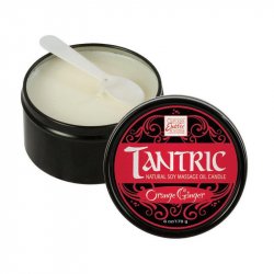 Tantric Natural Soy Massage Candle - 6oz - Orange Ginger Tantric Natural Soy Massage Candle - 6oz - Orange Ginger Boxcover