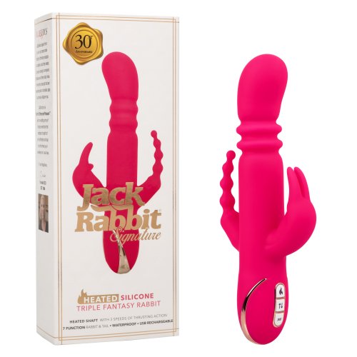 Jack Rabbit Signature Silicone Heated And Thrusting Triple Fantasy