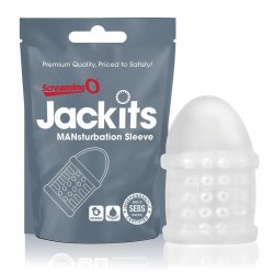 Screaming O - Jackits MANsturbation Sleeve - Clear Sex Toy Screaming O - Jackits MANsturbation Sleeve - Clear Sex Toy