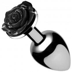 Black Rose Anal Plug - Medium Sex Toy Black Rose Anal Plug - Medium Sex Toy