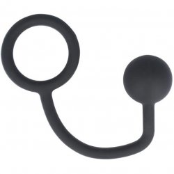 Titus Silicone Series: Cock Ring with Anal Ball - 45mm Sex Toy Titus Silicone Series: Cock Ring with Anal Ball - 45mm Sex Toy