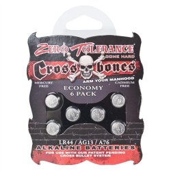 Crossbones - Alkaline LR44 Batteries - 6 pack Sex Toy Crossbones - Alkaline LR44 Batteries - 6 pack Sex Toy