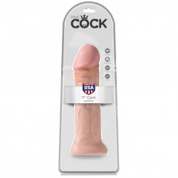 King Cock: 11" Cock - White Sex Toy