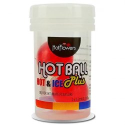 Hot Balls Plus - Hot & Ice - 2 Lube Balls Hot Balls Plus - Hot & Ice - 2 Lube Balls Boxcover
