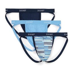 2XIST Micro Speed Dri Jock Strap 3 Pack - Navy/Sunset Stripe/Alaskan Blue - XL Sex Toy 2XIST Micro Speed Dri Jock Strap 3 Pack - Navy/Sunset Stripe/Alaskan Blue - XL Sex Toy
