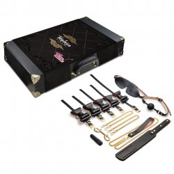 Temptasia: Safe Word Bondage Kit with Suitcase - Black & Gold Boxcover
